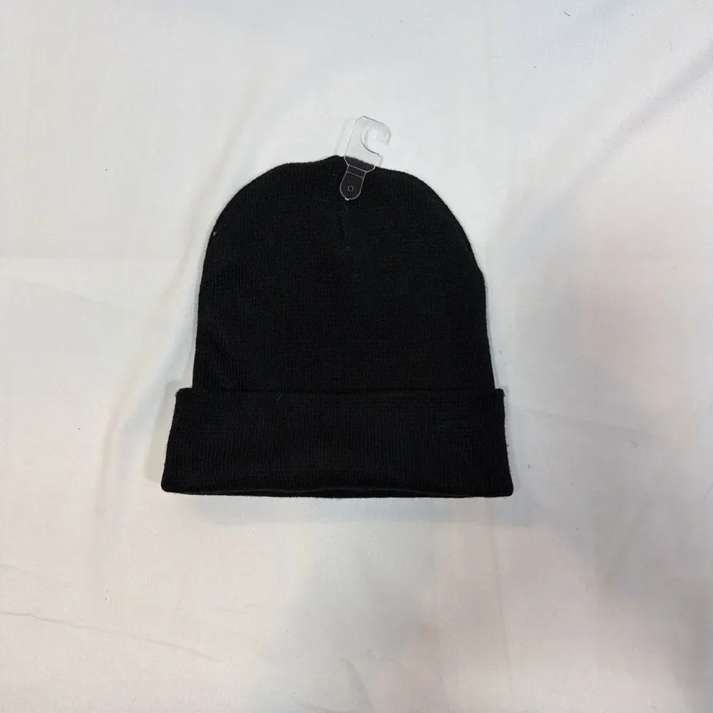 Goodfellow & Co Men’s Beanie Hat One Size Solid Pattern Color Black